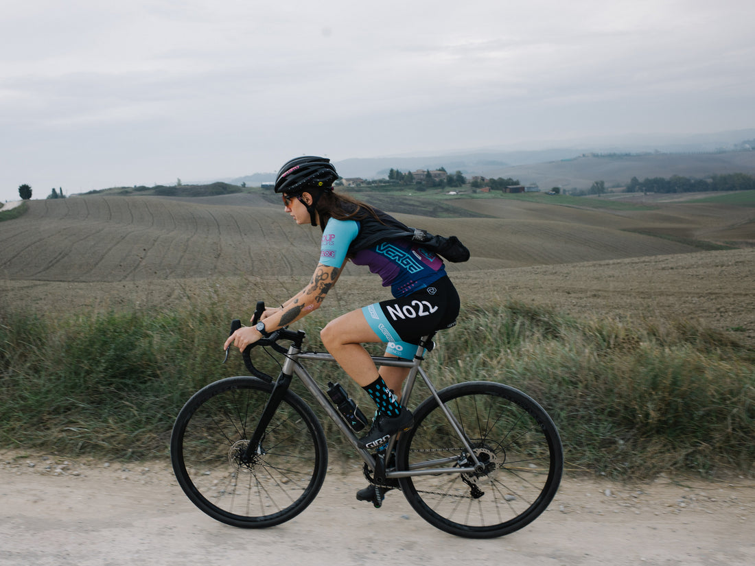 No. 22 Racing's Krista Ciminera on gravel rides in Tuscany, cycling as community, and the joy of a clean, simple design